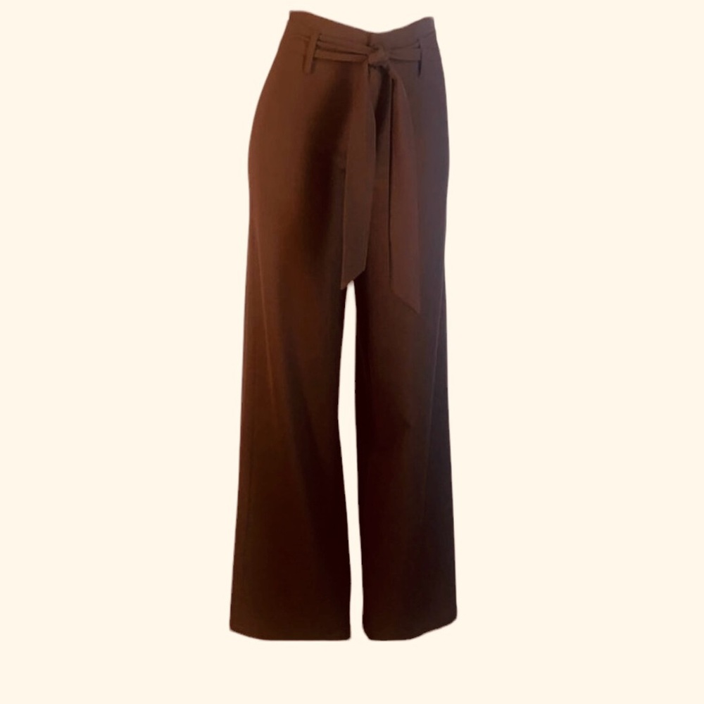 NEW JB Julie Brown NYC High Rise Pants Brown Wide Leg size 2 - Picture 4 of 5
